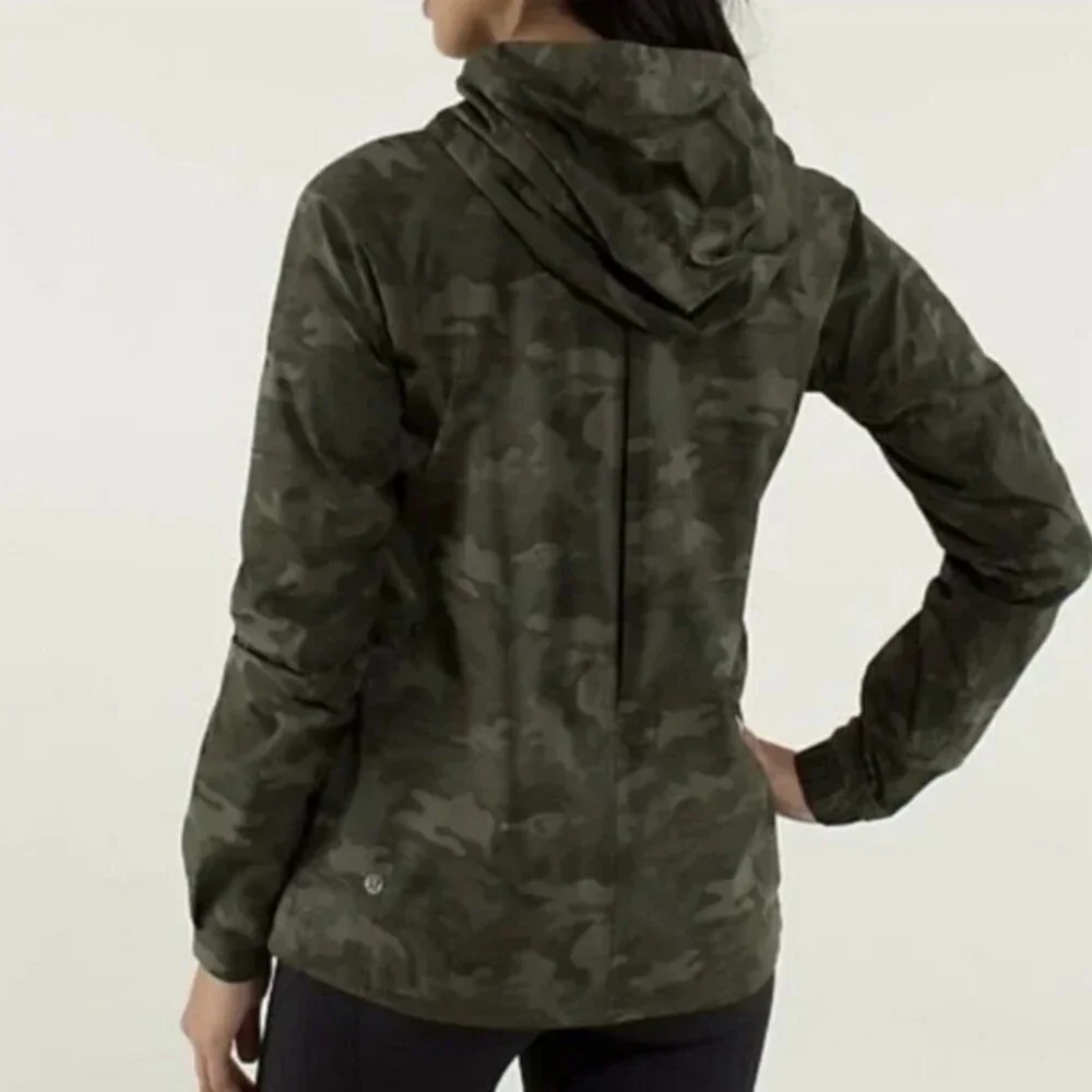 Lululemon Rise & Shine Jacket II Savasana Camo Fatigue Green - Picture 2 of 12